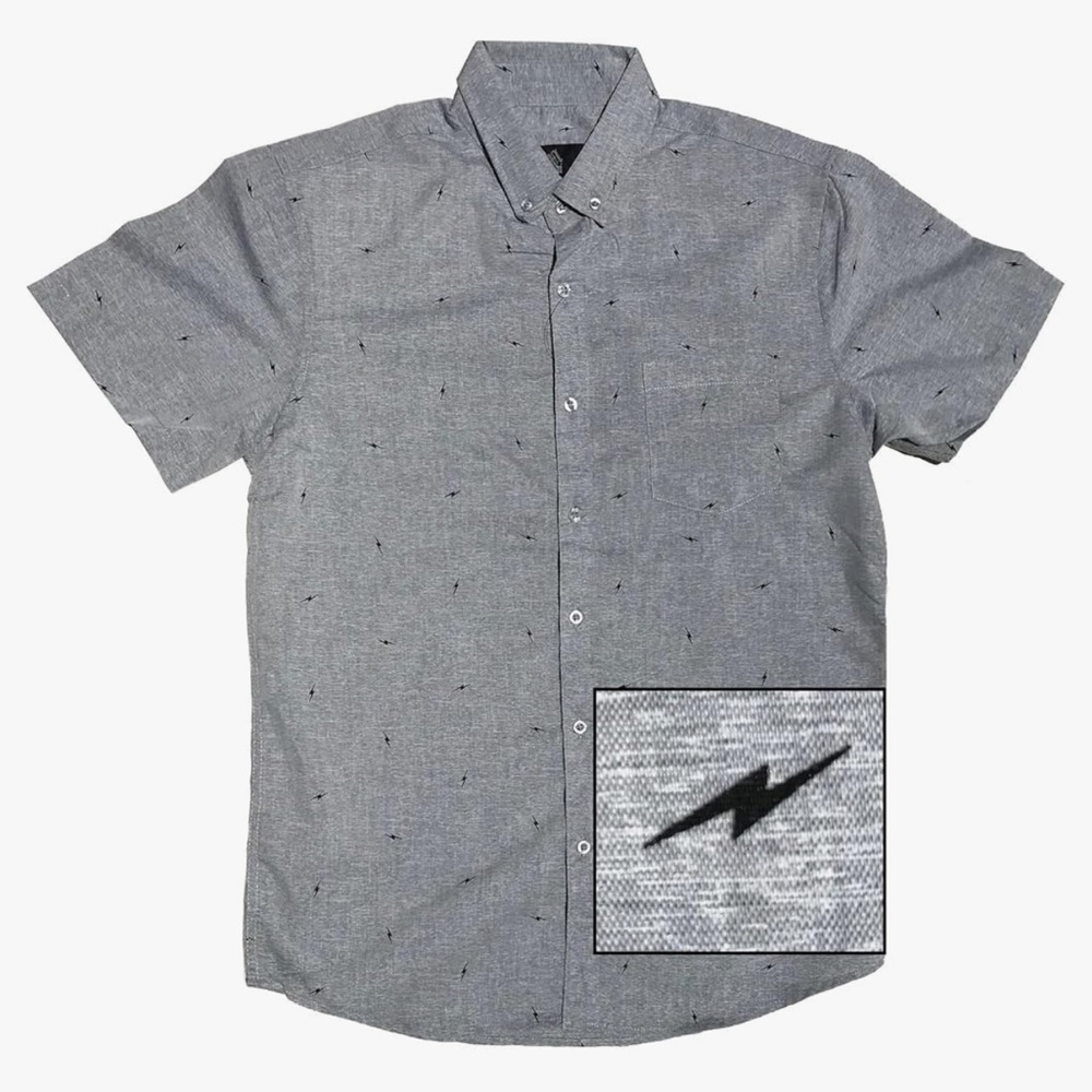 Molokai Surf Button Down Slim Fit Hawaiian Short Sleeve Shirt Size XL